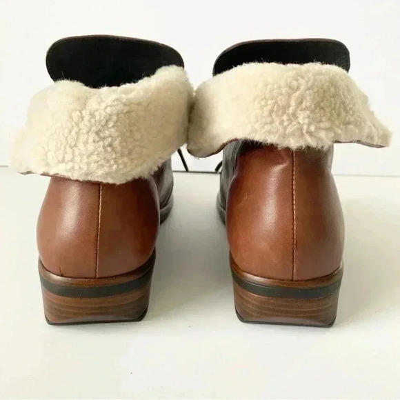 Naot Pali Shearling Lined Boots Lace Up Size 40 - Picture 6 of 11
